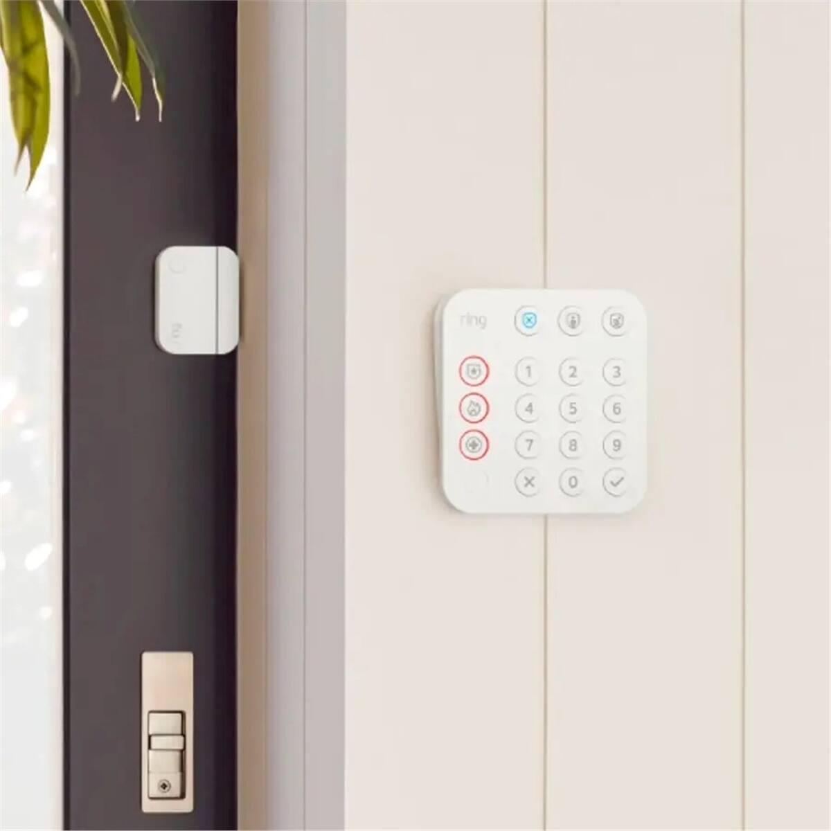 Angle. Ring - - Alarm Pro Home Security Kit 14 Pieces - - White.