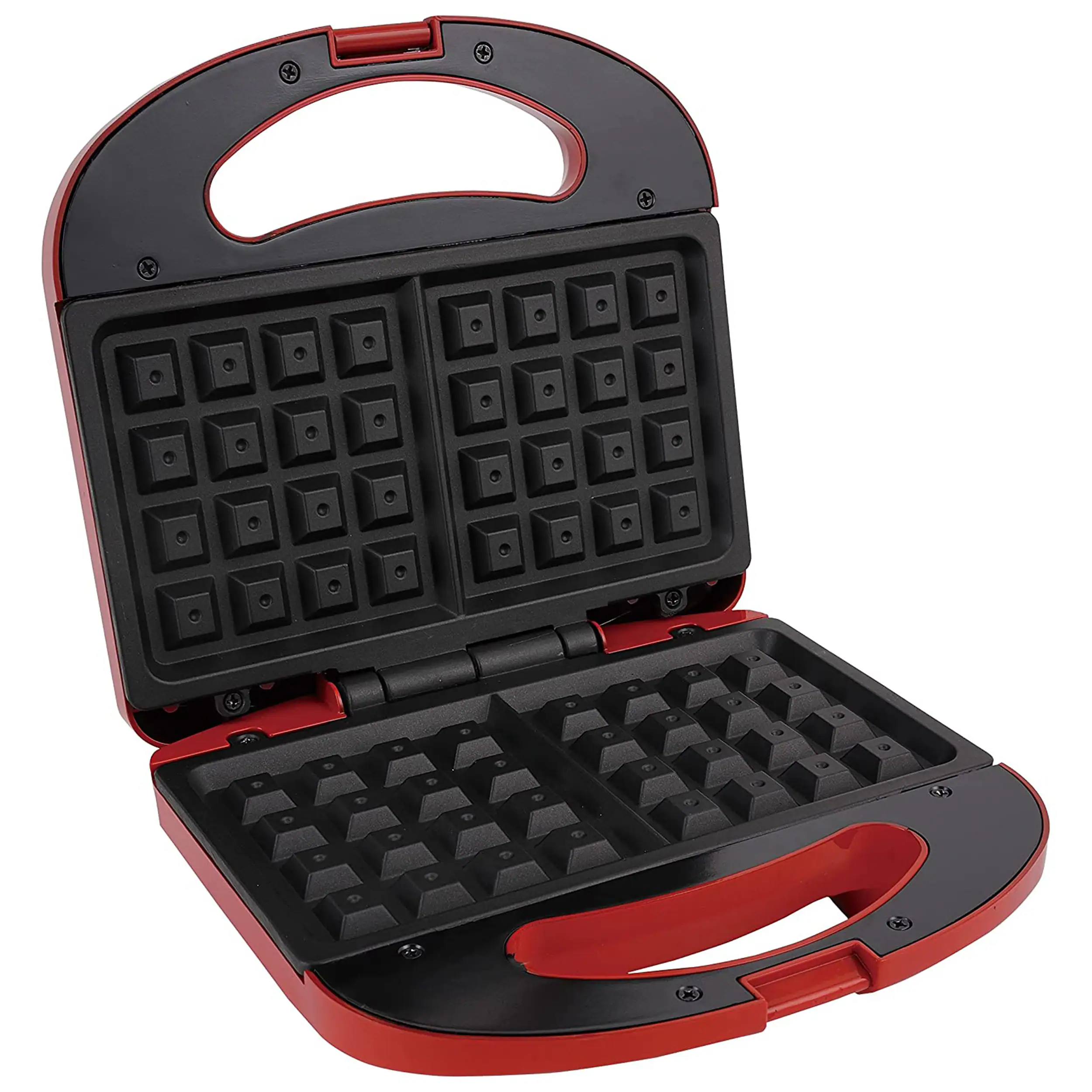 Alt View 2. Better Chef - Better Chef Electric Nonstick Waffle Maker in Red - Red.
