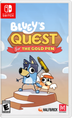 Nintendo Switch: Bluey's Quest for the Gold Pen - Everyone E - ESRB - Halfbrick - PM Studios