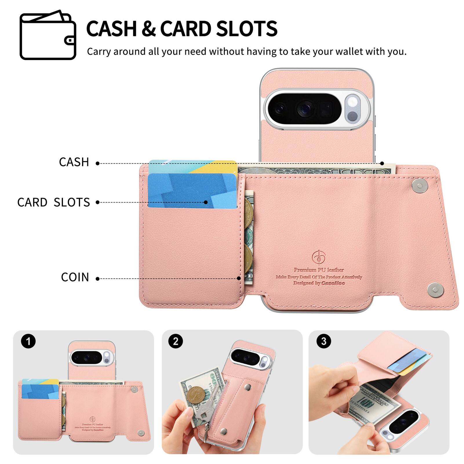 CASH & CARD SLOTS  
Carry around all your need without having to take your wallet with you.

CASH  
CARD SLOTS  
COIN  

Premium PU Leather  
Make Every Detail Of The Product Attentively  
Designed by CasoNoo  

1  
2  
3  

Formations R - - - - COMMENTS Twitter's - Compline  
FES23395NSA WARDS