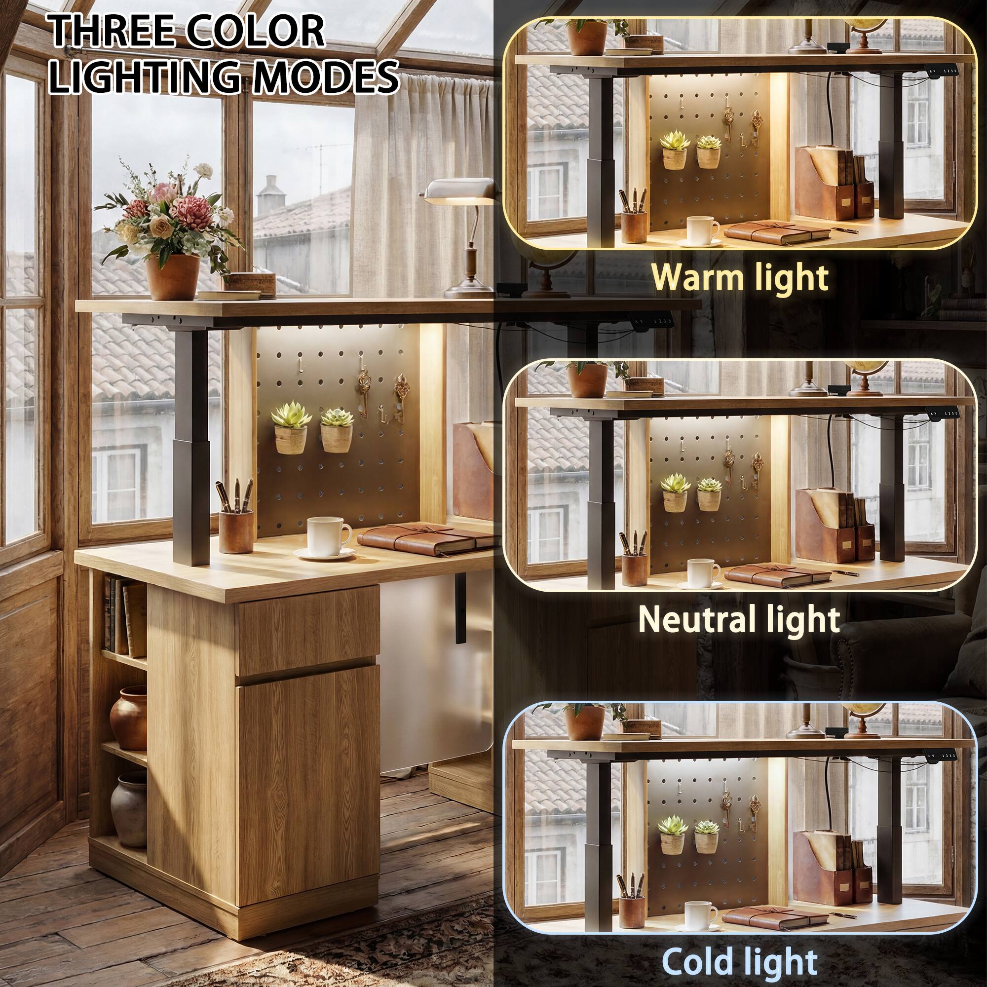 THREE COLOR LIGHTING MODES  
Warm light  
Neutral light  
Cold light