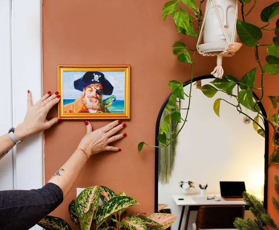 Wall Sign Format Silver Buffalo SpongeBob SquarePants Captain Painty the Pirate Canvas ...
