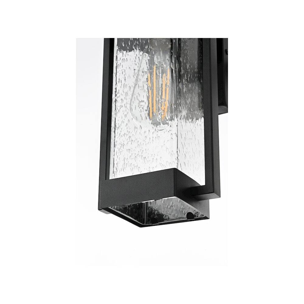 Alt View 1. Elegant Lighting - Tilton 7 inch Outdoor Pendant in Black - Black.