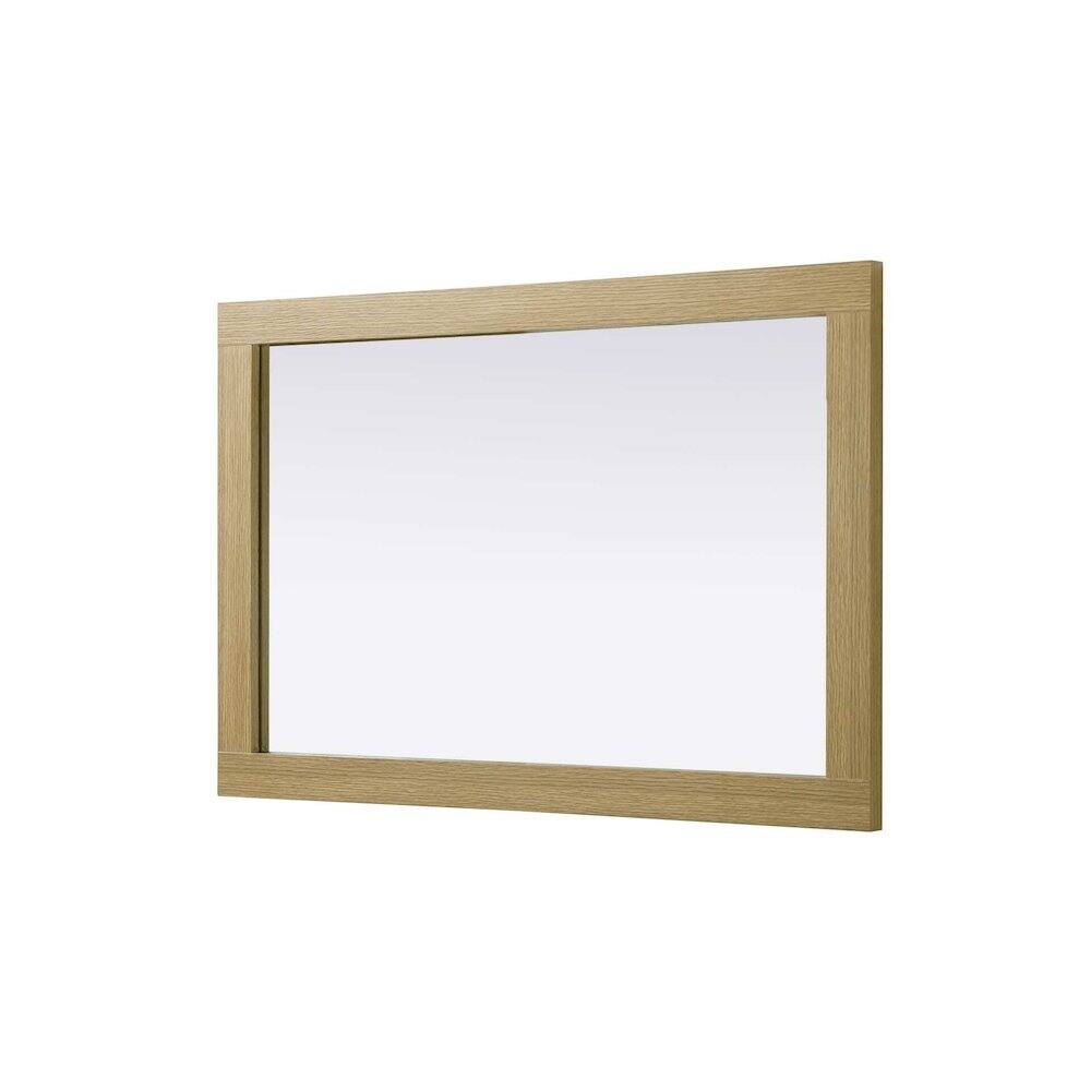 Alt View 1. Elegant Kitchen and Bath - Noah Wooden Rectangle Mirror 24 x 36 in Honey Brown - Honey Brown.