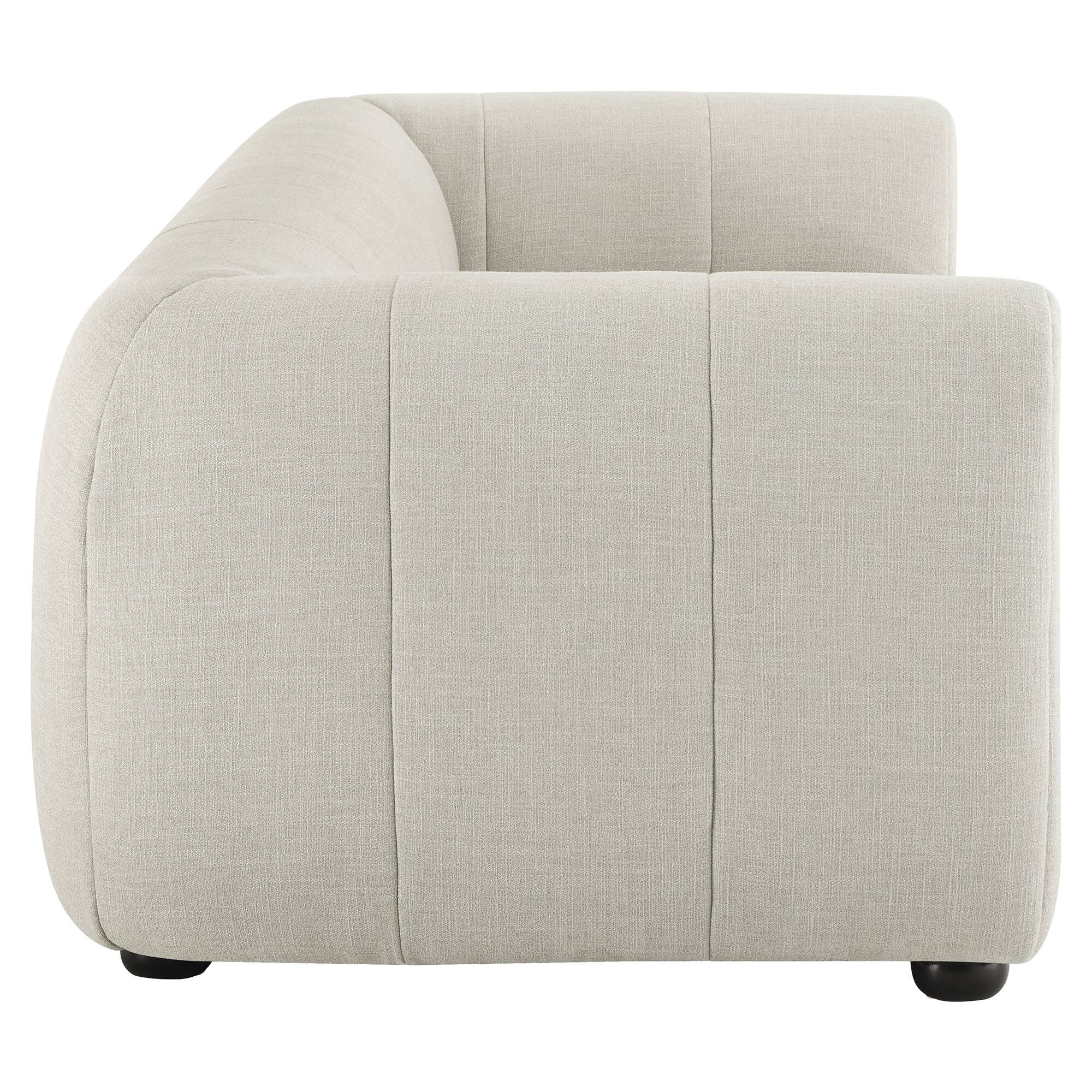 Back. Modway - Liana Upholstered Fabric Sofa by Modway - Gray.