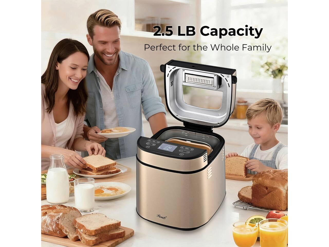 2.5 LB Capacity  
Perfect for the Whole Family