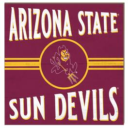 Jardine - Arizona State Sun Devils 10'' x 10'' Retro Team Sign - Maroon