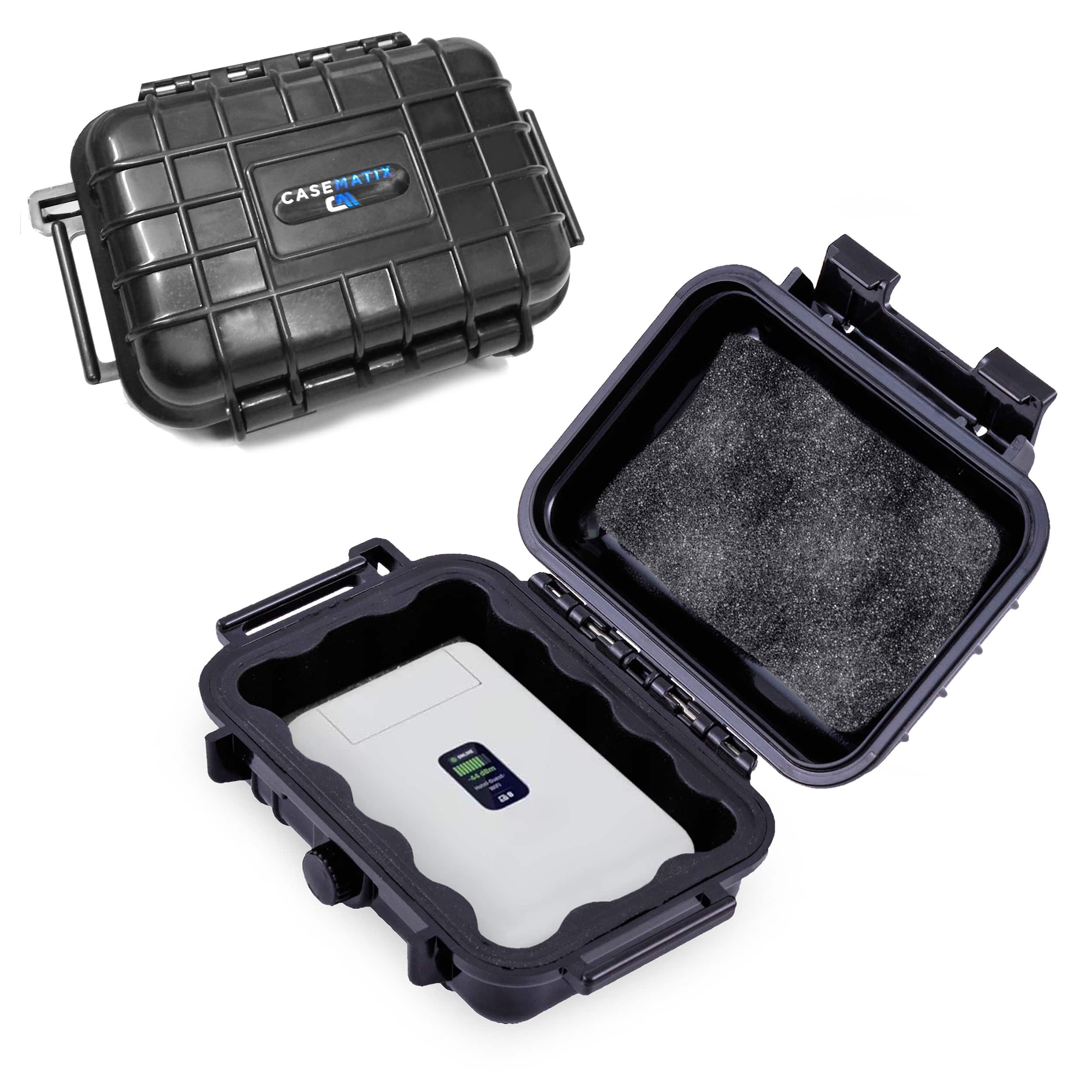CASEMATIX - Protective Travel Case Fits Ubiquiti UniFi UTR Travel Router – Waterproof Hard Shell Carrying Case for Portable Router
