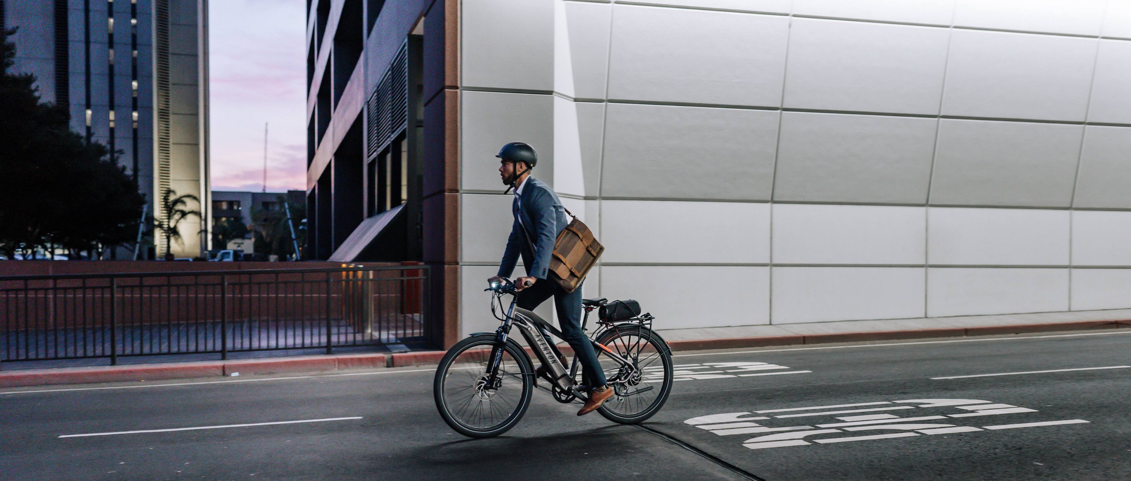 Alt View 13. Aventon - Level.2 Commuter Step-Over eBike w/ up to 60 miles Max Operating Range and 28 MPH Max Speed - Clay Grey.