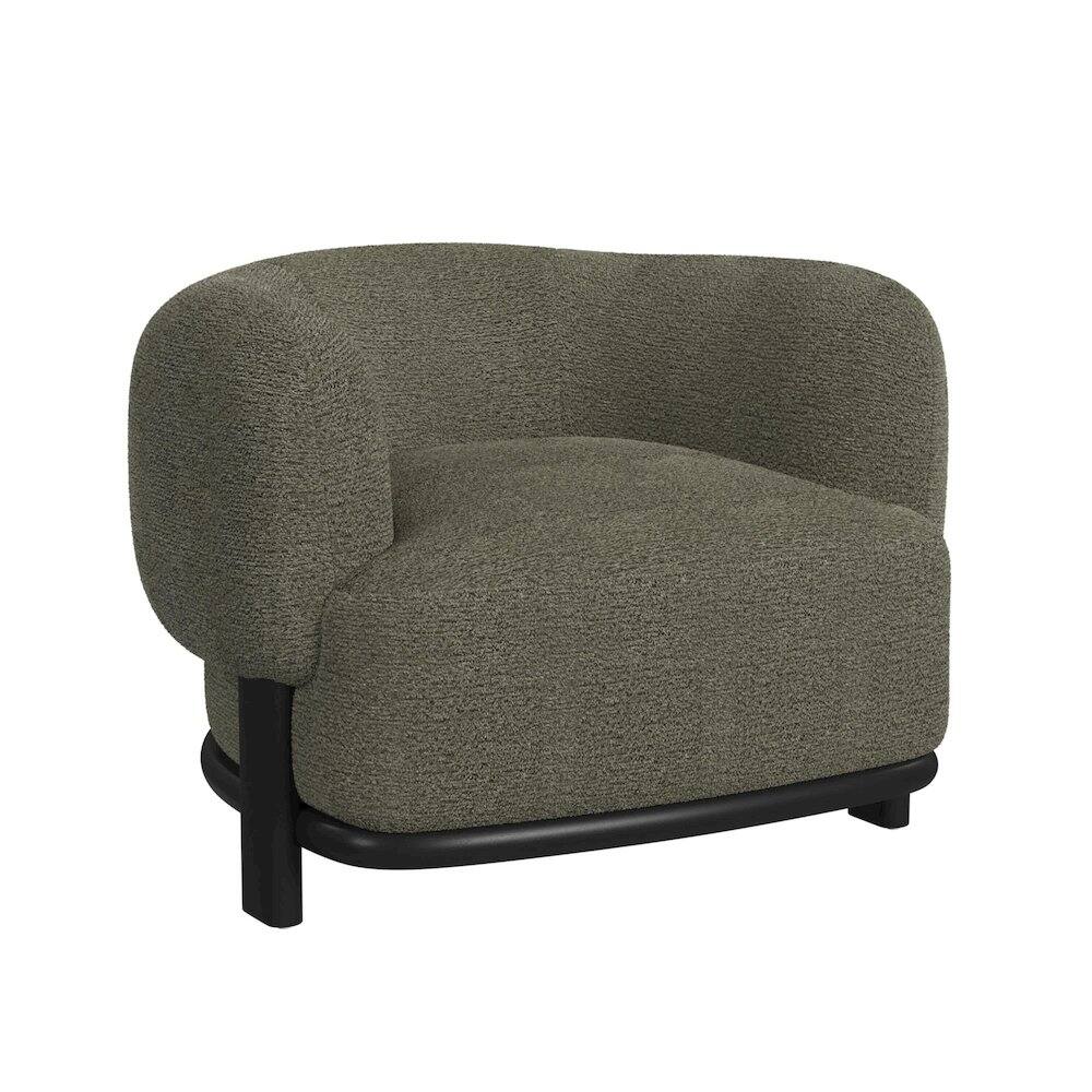 Left. Picket House Furnishings - Andalusia Chair in Penny Spanish Moss - Brushed Espresso.