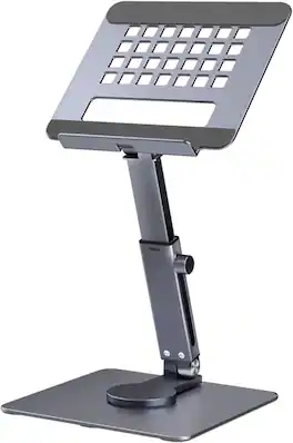 FINEAK - 360° Adjustable Ergonomic Tablet Stand for iPad & Phones - Dark Gray