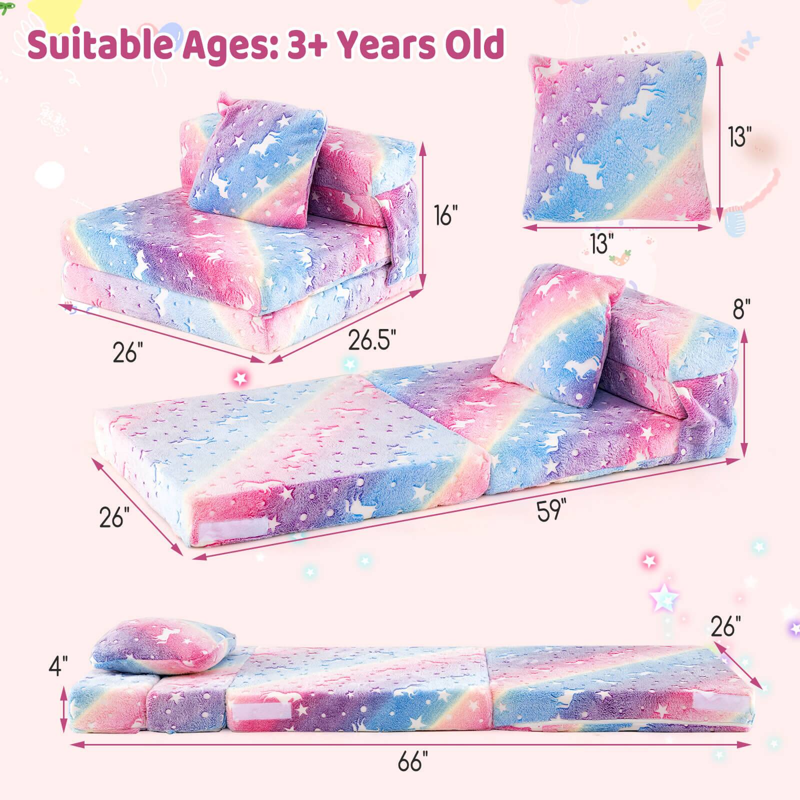 Suitable Ages: 3+ Years Old

- 26" x 16" x 26.5"
- 59" x 26" x 8"
- 66" x 26" x 4"

- 13" x 13" x 8"