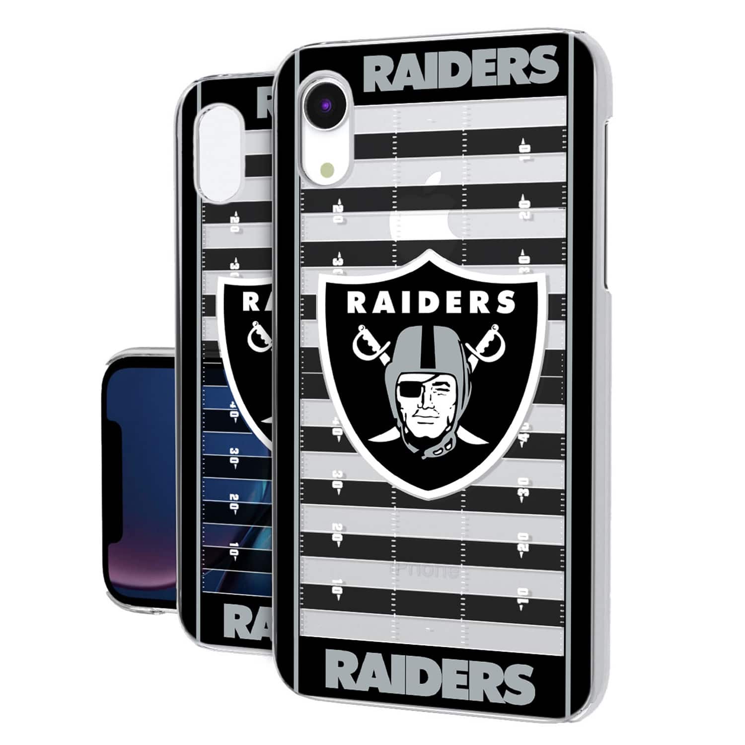 Keyscaper - NFL - Las Vegas Raiders iPhone Clear Field Design Case - 14 Pro Max - Multicolor