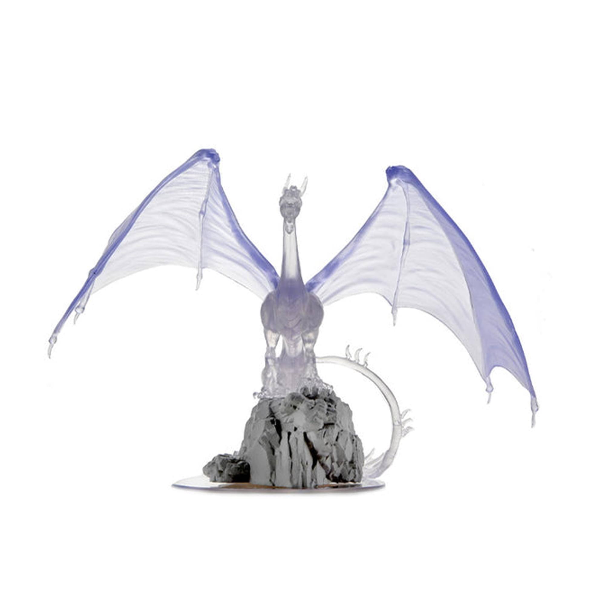 Alt View 10. NECA - D&D Nolzurs Marvelous Unpainted Miniatures | Young Emerald Dragon - Grey.