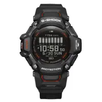 Casio - G-Shock Move 52mm Heart Rate + GPS Solar Assist Resin Strap Smartwatch - Black - Front_Zoom