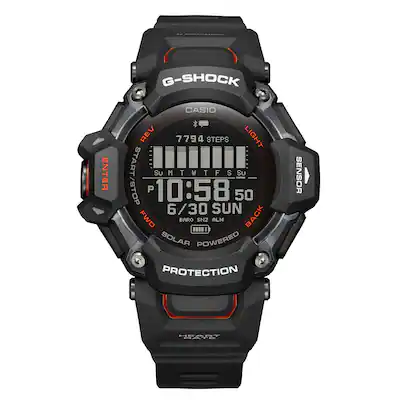 Casio G Shock Move 52mm Heart Rate GPS Solar Assist Resin Strap