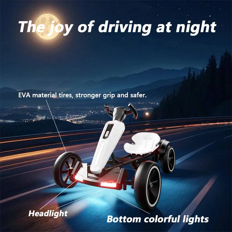 The joy of driving at night

EVA material tires, stronger grip and safer.

Headlight

Bottom colorful lights