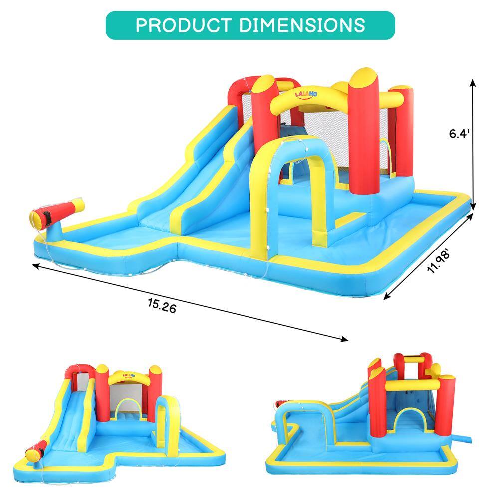 Alt View 2. Winado - Inflatable Bounce House Water Slide Pool Kids Jumper Castle with Air Blower.