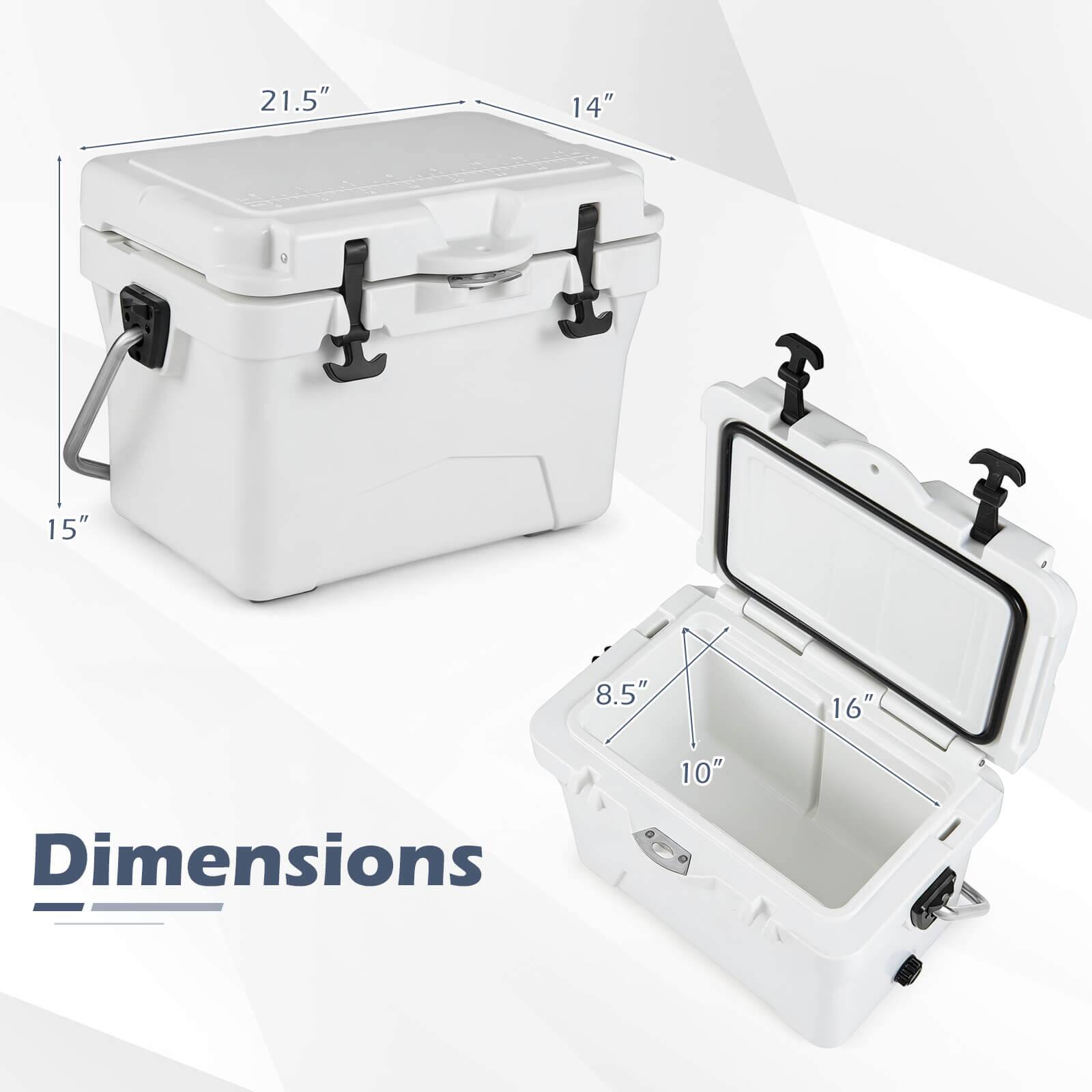 21.5" x 14" x 15"  
16" x 10" x 8.5"  
Dimensions