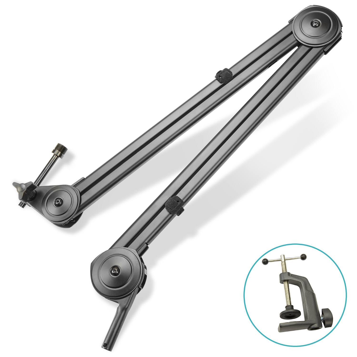 Back. Knox - Knox Gear 30-inch Microphone Desktop Boom Arm (Black).