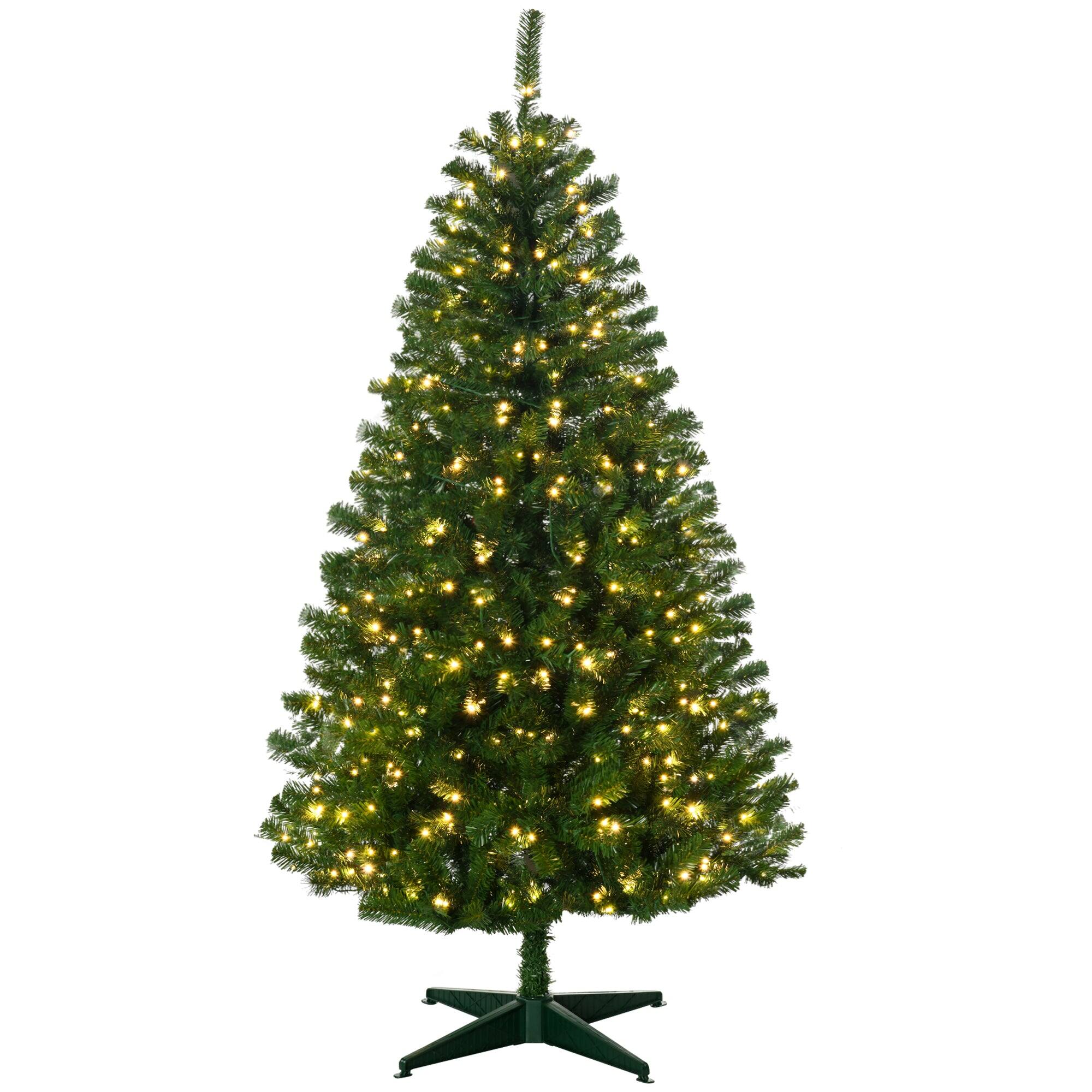 Alt View 5. Hivvago - 6ft Tall Prelit Artificial Christmas Tree Holiday DÃ©cor with 584 Branches - Green.