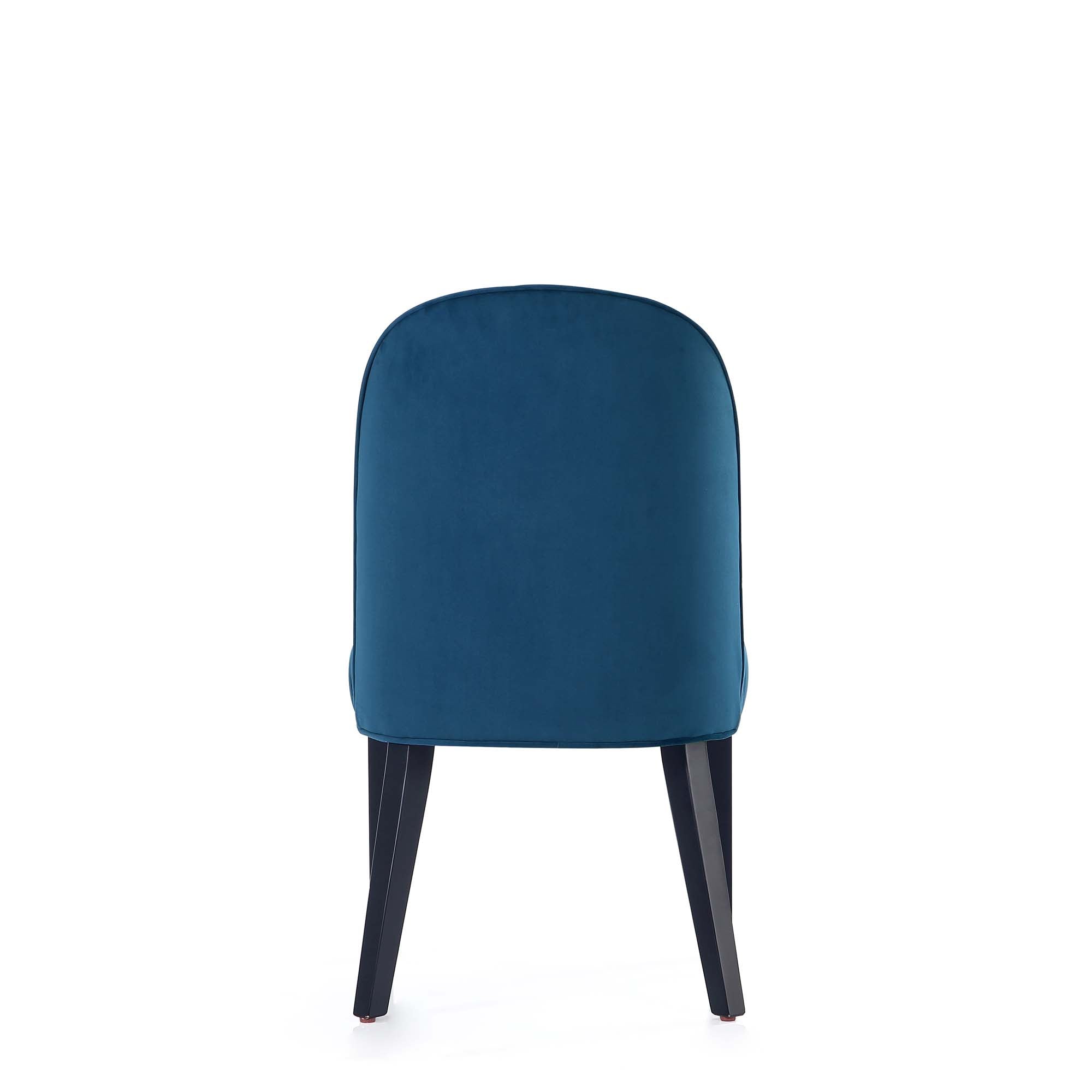 Alt View 4. Manhattan Comfort - Hillman Modern Wood Upholstered Dining Chair - Set of 2 - Blue.