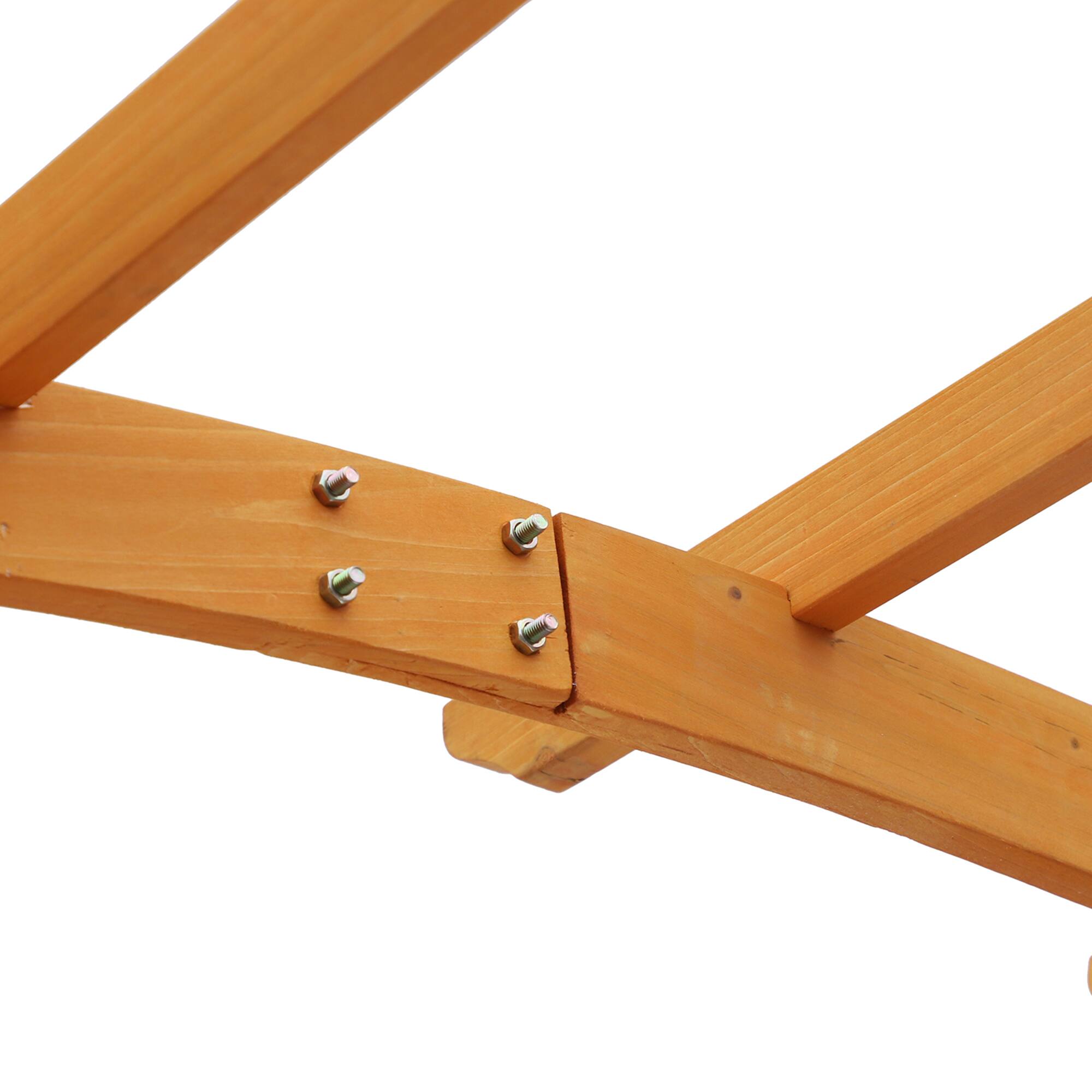 Alt View 8. Outsunny - 90in Wood Garden Arbor Arch with Trellis Wall for Climbing & Hanging Plants, Decor for Party, Weddings - Wood.