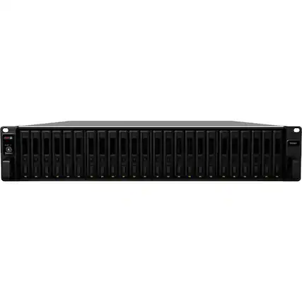 Front. Synology - Synology FlashStation FX2421 DAS Storage System - 24 x HDD Supported - 24 x SSD Supported - Serial Attached SCSI (SAS) - Unknown.