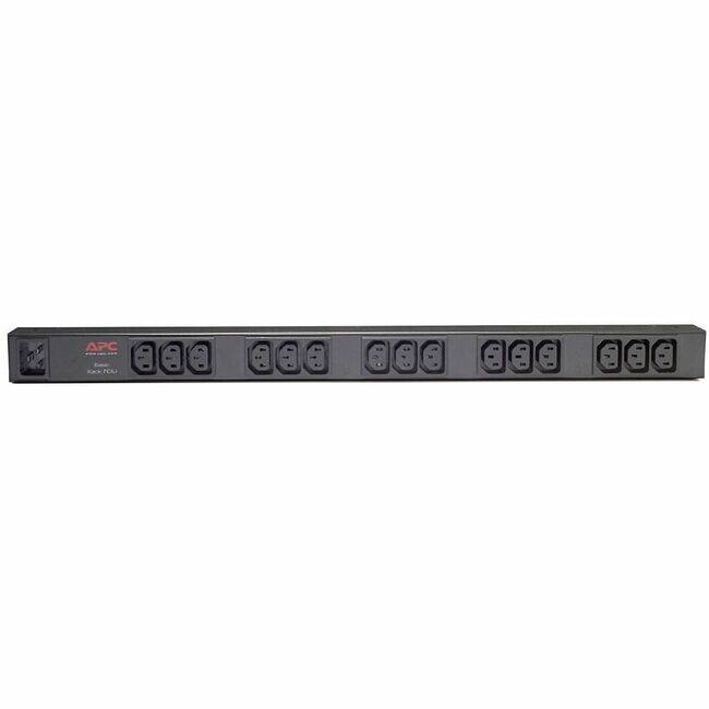 Front. APC - APC NetShelter Basic Rack PDU, 0U, 16A, 208/230V, 15 C13 outlets - Basic - IEC 60320 C20 - 15 x IEC 60320 C13 - 200 V - Unknown.