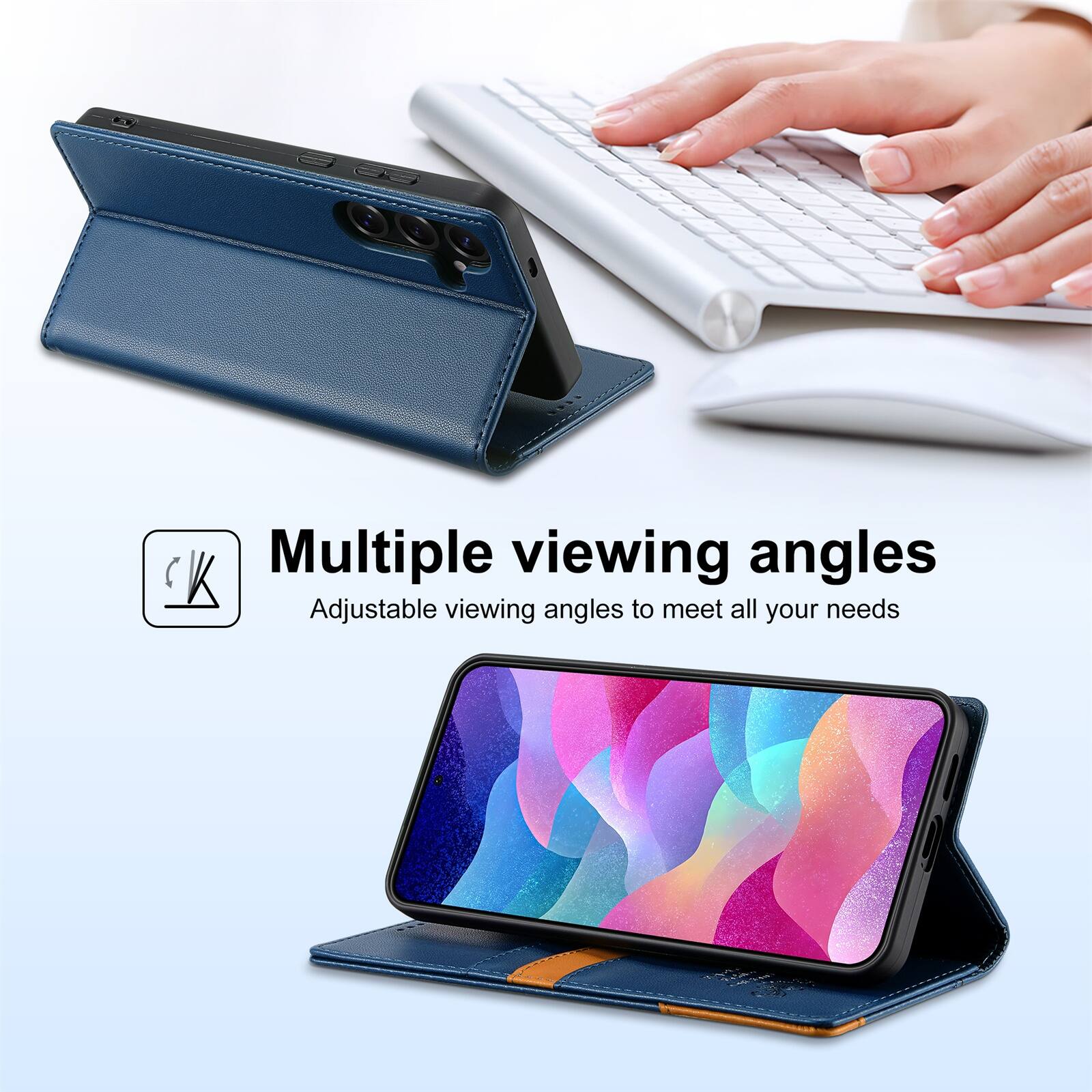 Multiple viewing angles  
Adjustable viewing angles to meet all your needs