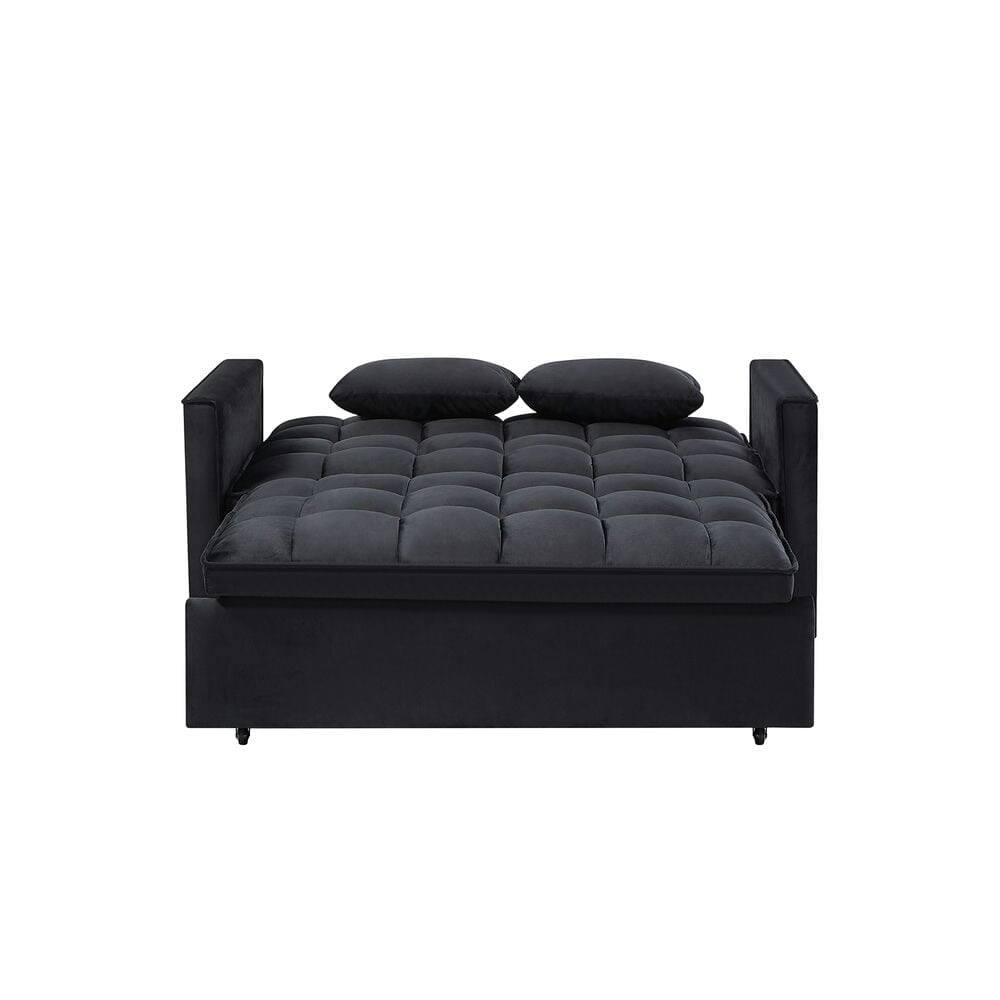 Resenkos 54 Inch Adjustable Backrest Sofa, Sofa Bed, Futon Sofa with ...