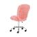 Alt View 11. Linon Home Décor - Larabee Plush Faux Fur Adjustable Office Chair With Chrome Base - Blush Pink.