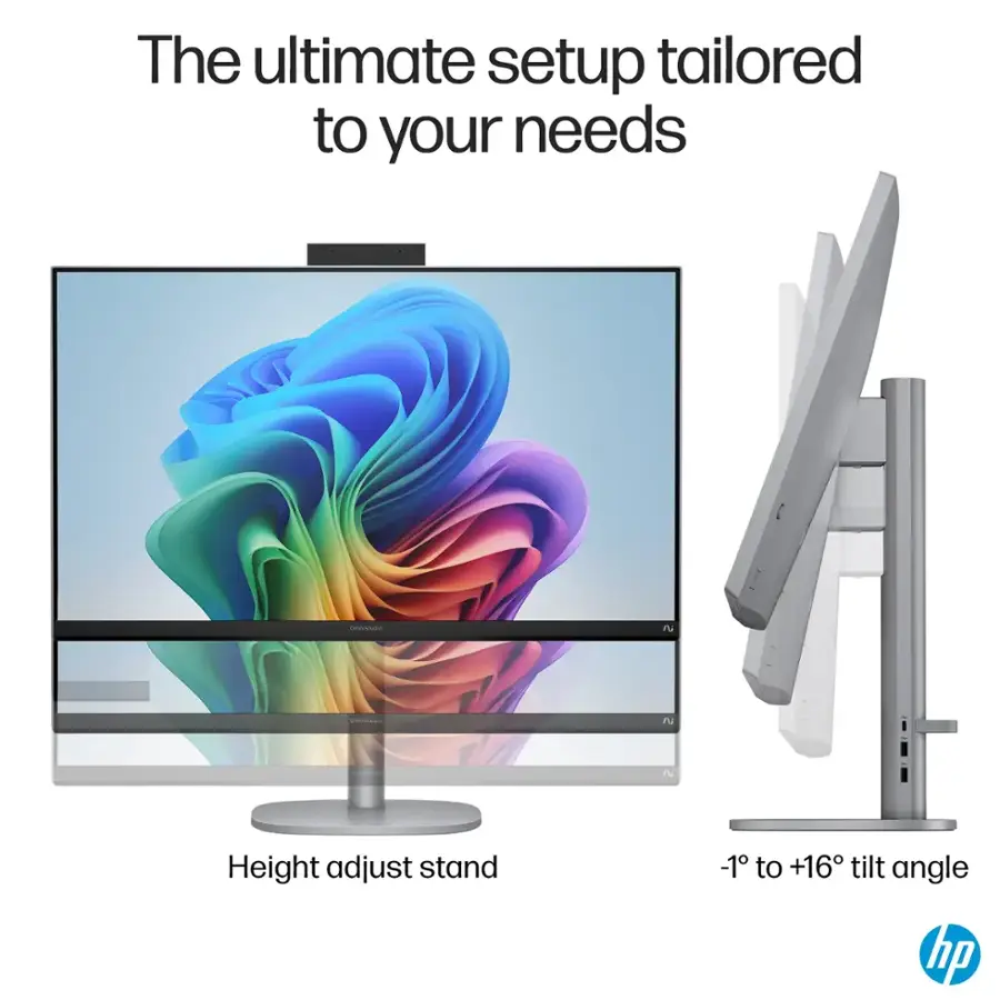 The ultimate setup tailored to your needs - Height adjust stand -1 to +16 tilt angle hp.