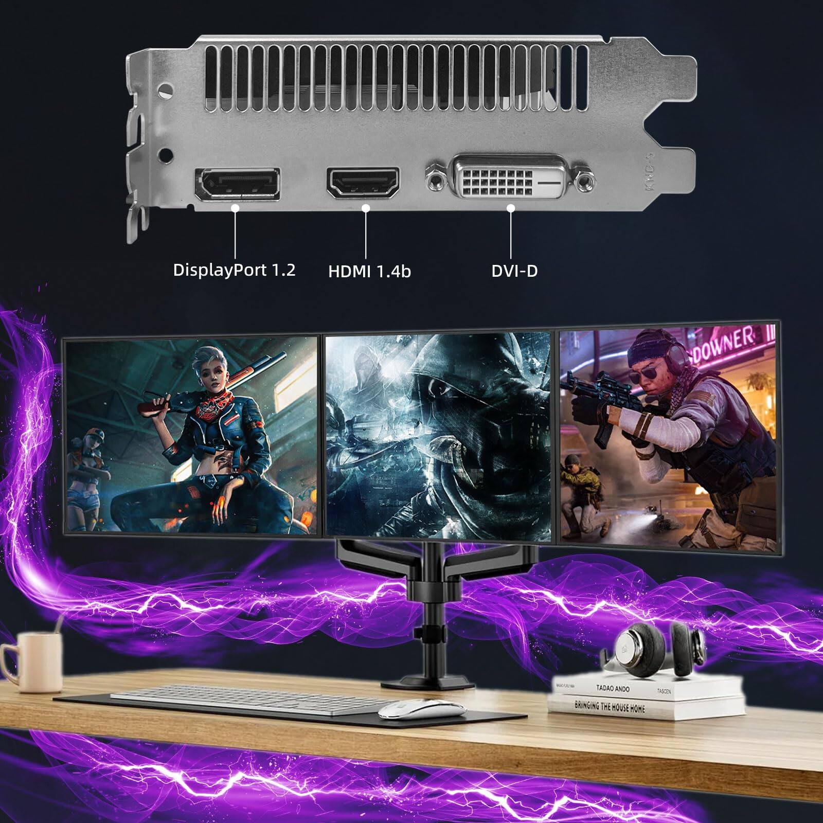 DisplayPort 1.2  
HDMI 1.4b  
DVI-D  

TADAO ANDO  
BRINGING THE HOUSE HOME