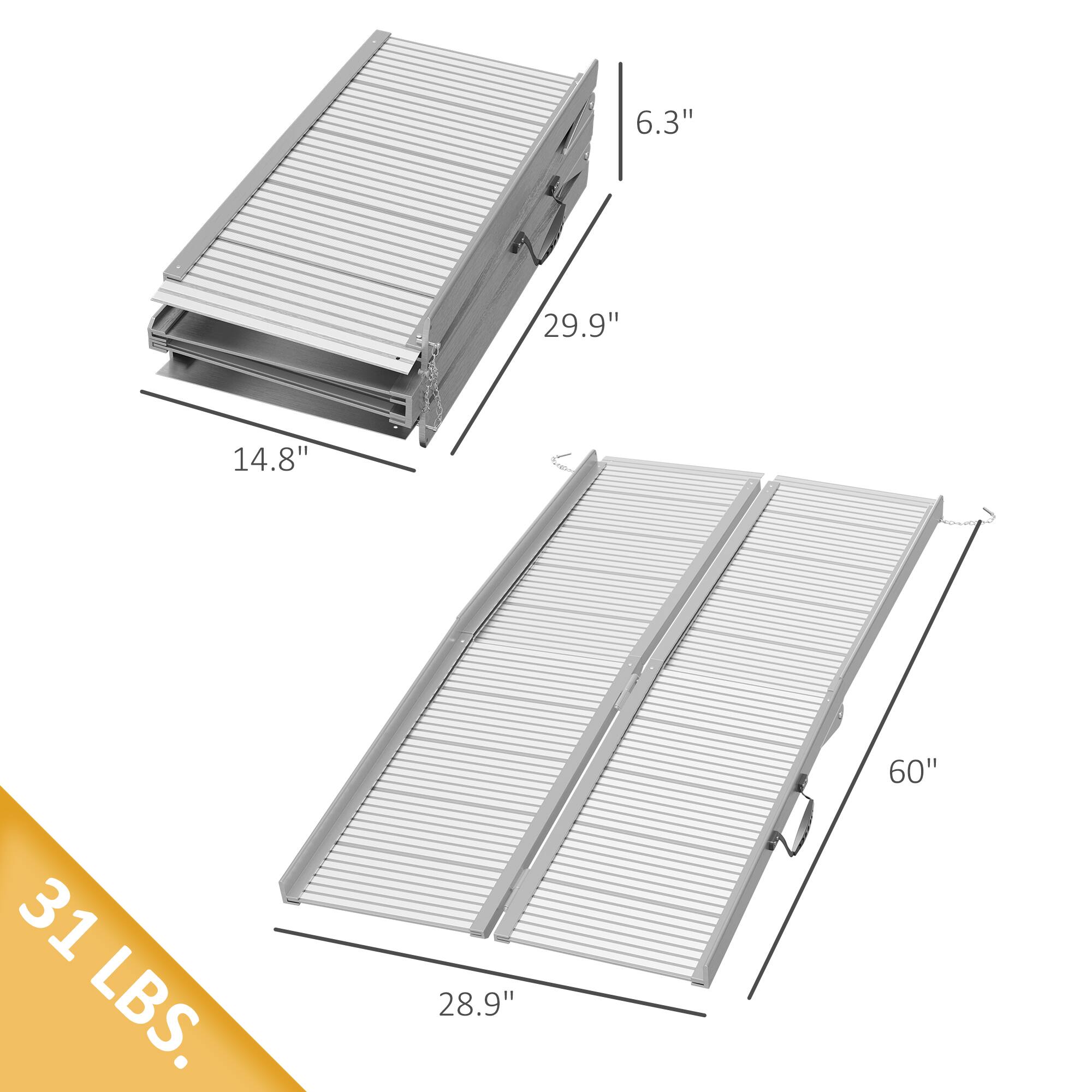 The corrected text is:

6.3" 29.9" 14.8" 60" 31 LBS. 28.9"