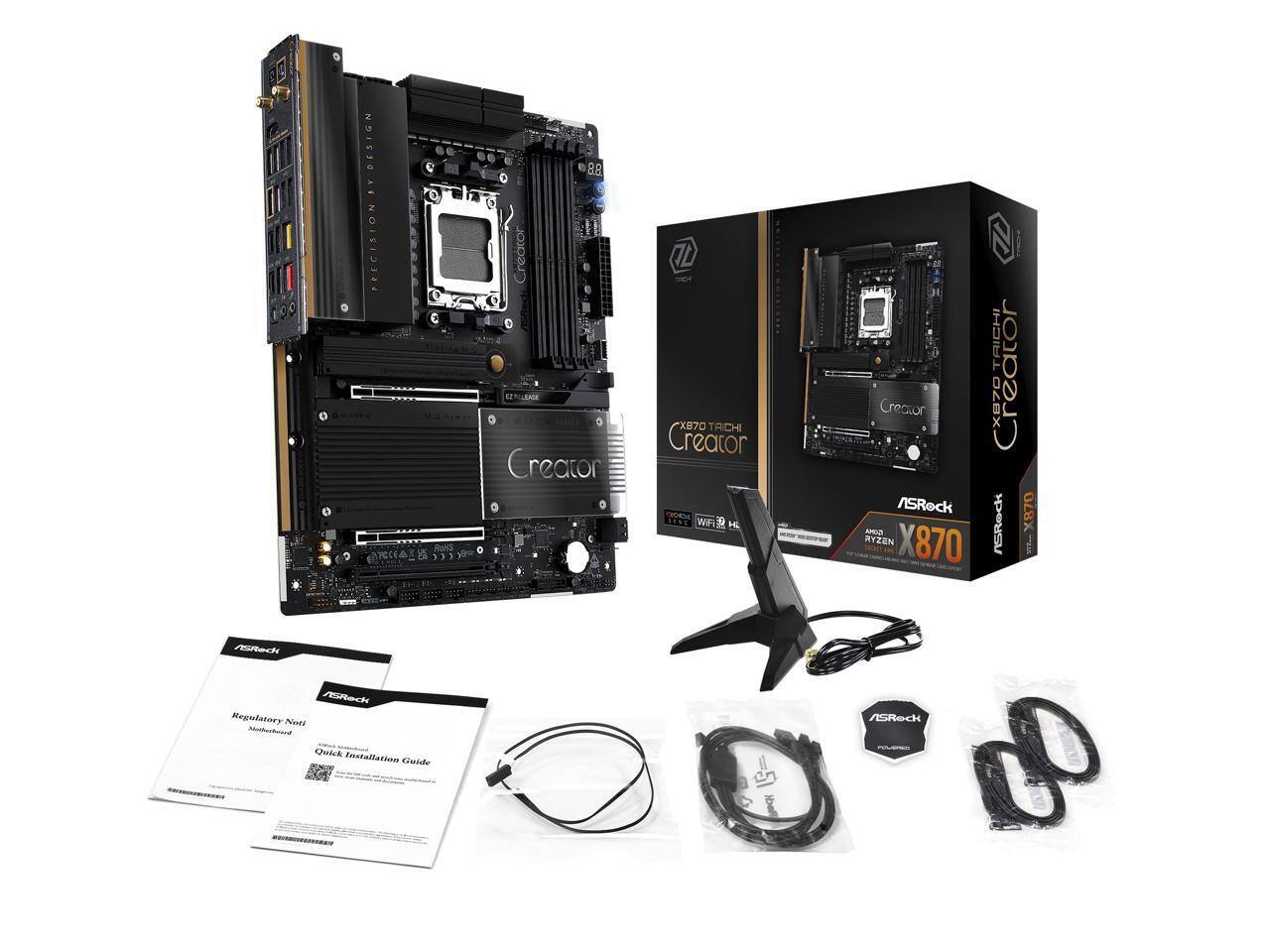 ASRock X870 TAICHI CREATOR AM5 AMD X870 ATX Motherboard - Best Buy
