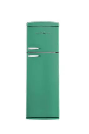 Front. Unique Appliances - Classic Retro 11 cu.ft. Top Freezer Refrigerator - Ocean Mist Turquoise.