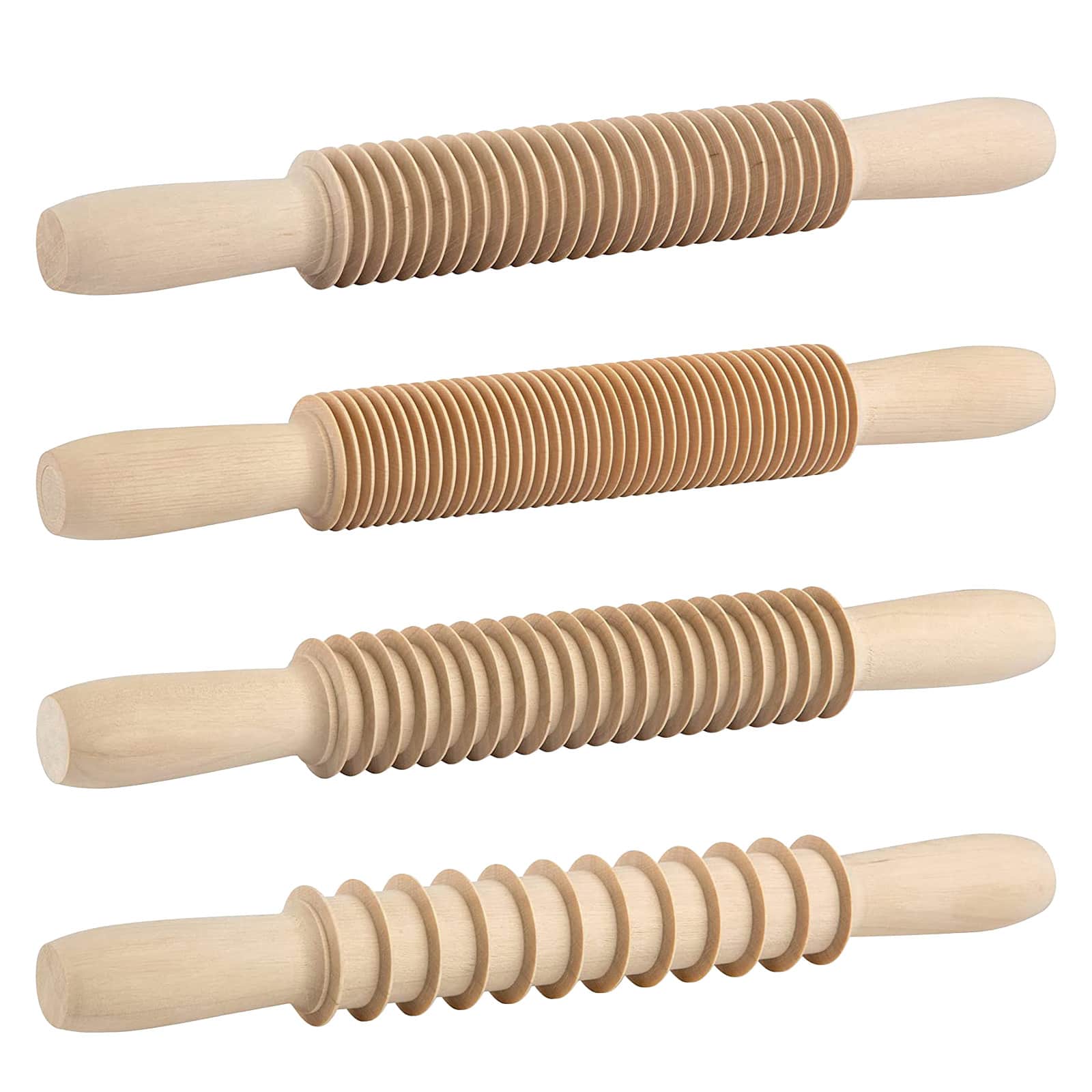 Kuchenprofi - Wooden Pasta Cutter, Set of 4 - Beige price history on PriceWatchPro