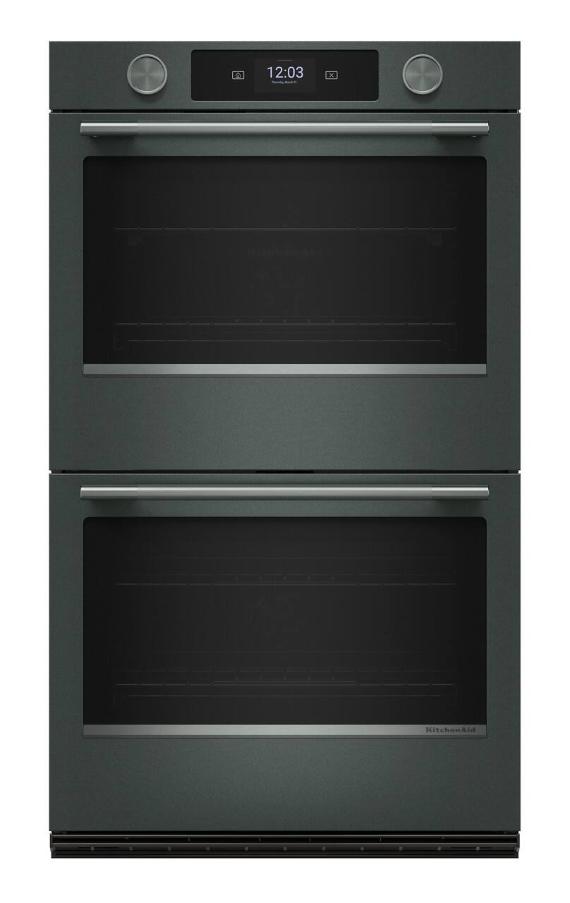 KitchenAid - 30" Smart Built-In Double Electric Wall Oven with Intelligent Cooking Camera - Juniper