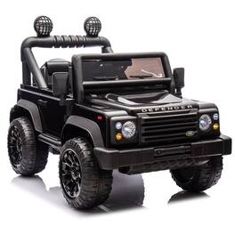 BreeBe - Licensed Land Rover Defender Volta 5008 24V Kids Ride-On Car 2WD with Parents Control, Bluetooth, Music, LED Lights - Black