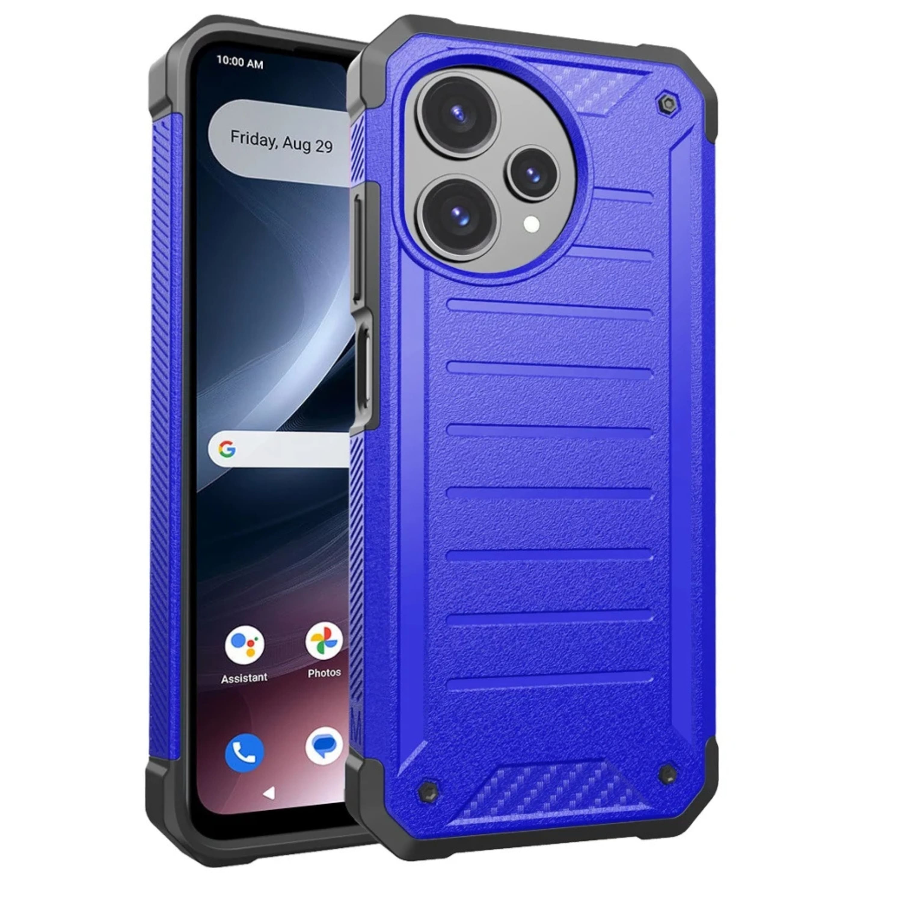 Kitcheniva - Shock Resistant Hybrid Case With Tempered Glass For Cricket Icon Pro AT&T Motivate Pro 2 5G - Blue price history on PriceWatchPro