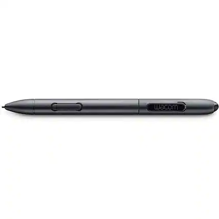Front. Wacom - Wacom KP302E Stylus for Select Wacom Displays - Black.