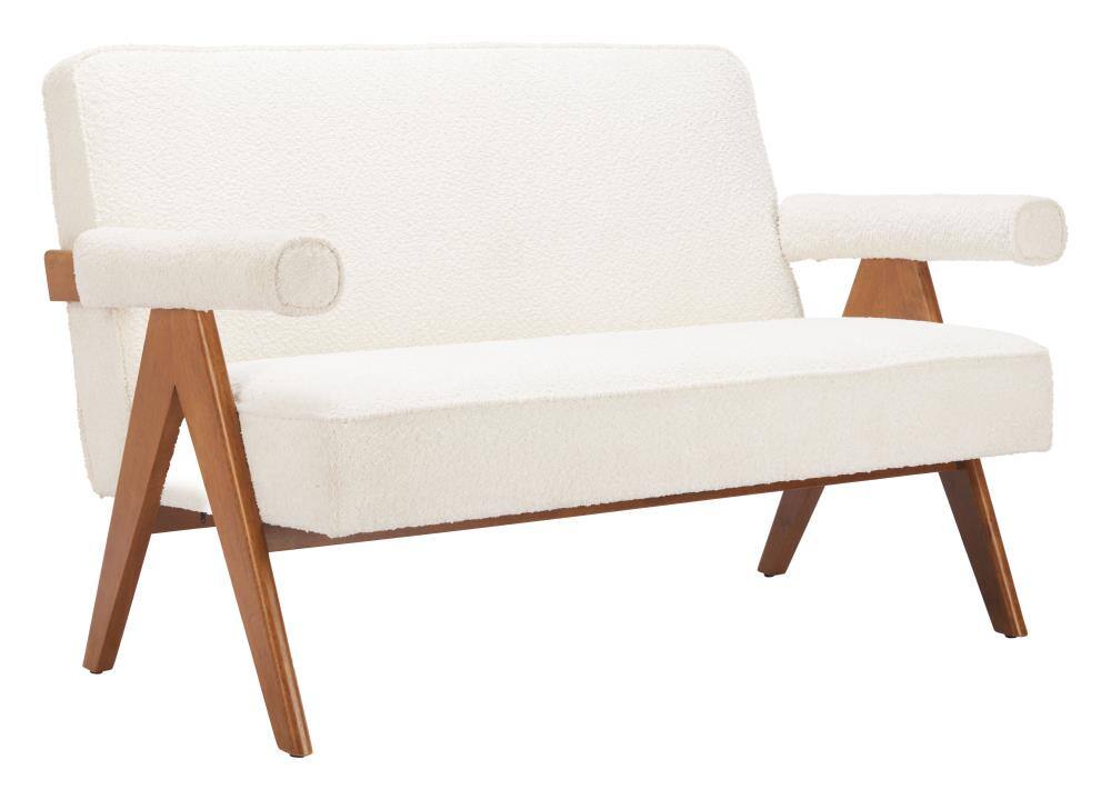 Hivvago - Encanto Loveseat Ivory - Ivory