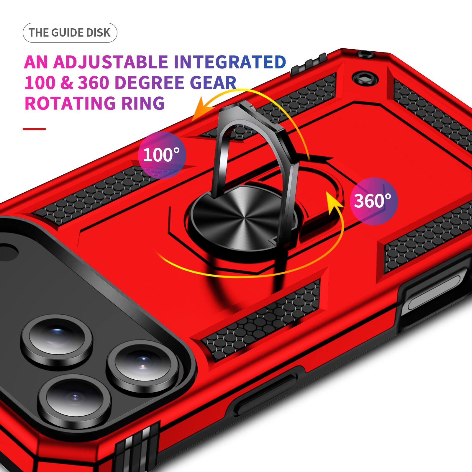 The Guide Disk: An Adjustable Integrated 100 & 360 Degree Gear Rotating Ring