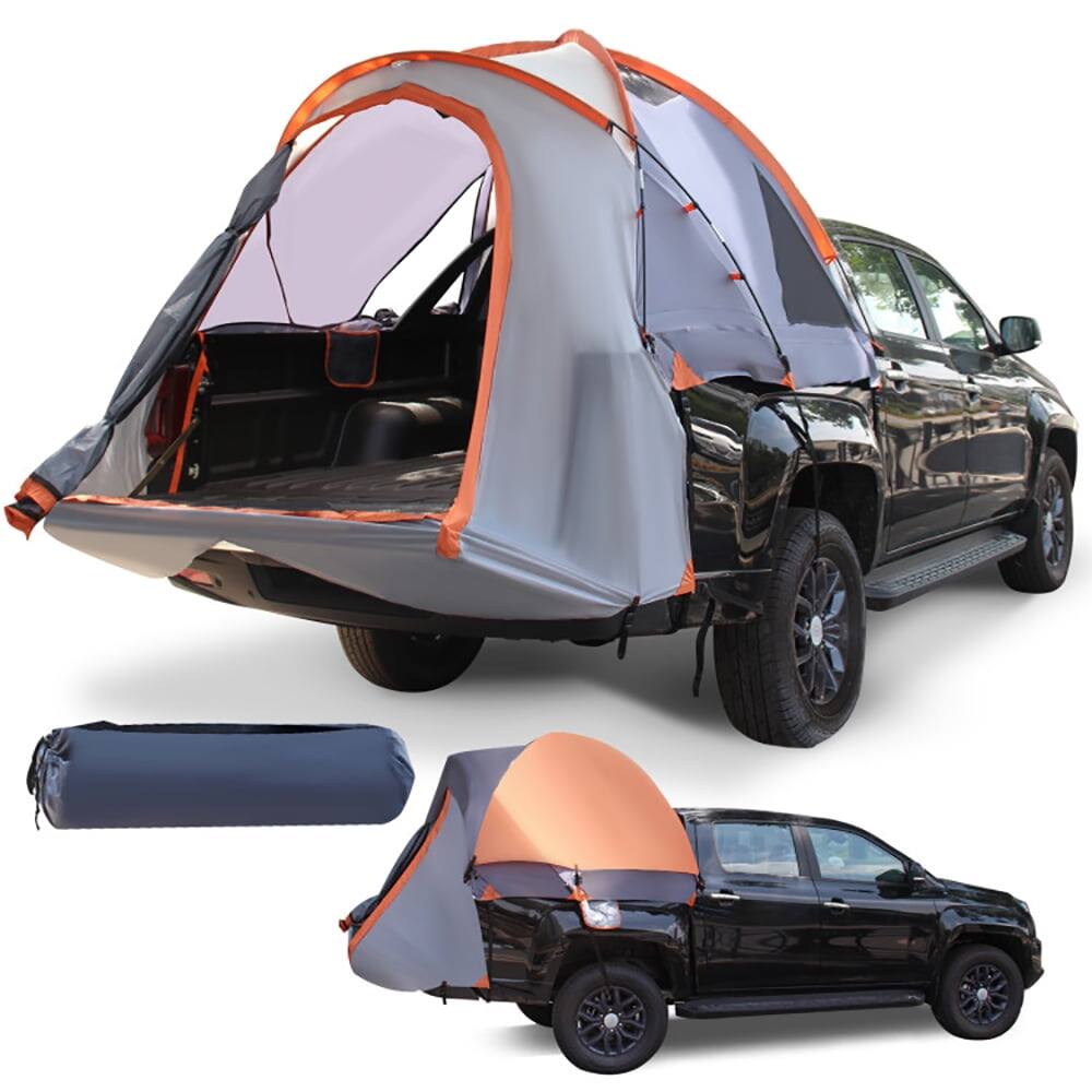 Angle. Pefilos - 3-4 Person Easy Pop Up Beach Tent UPF 50+ Portable Sun Shelter-Orange, Beach Tent, Easy Pop Up Beach Shade Beach Tent - Orange.