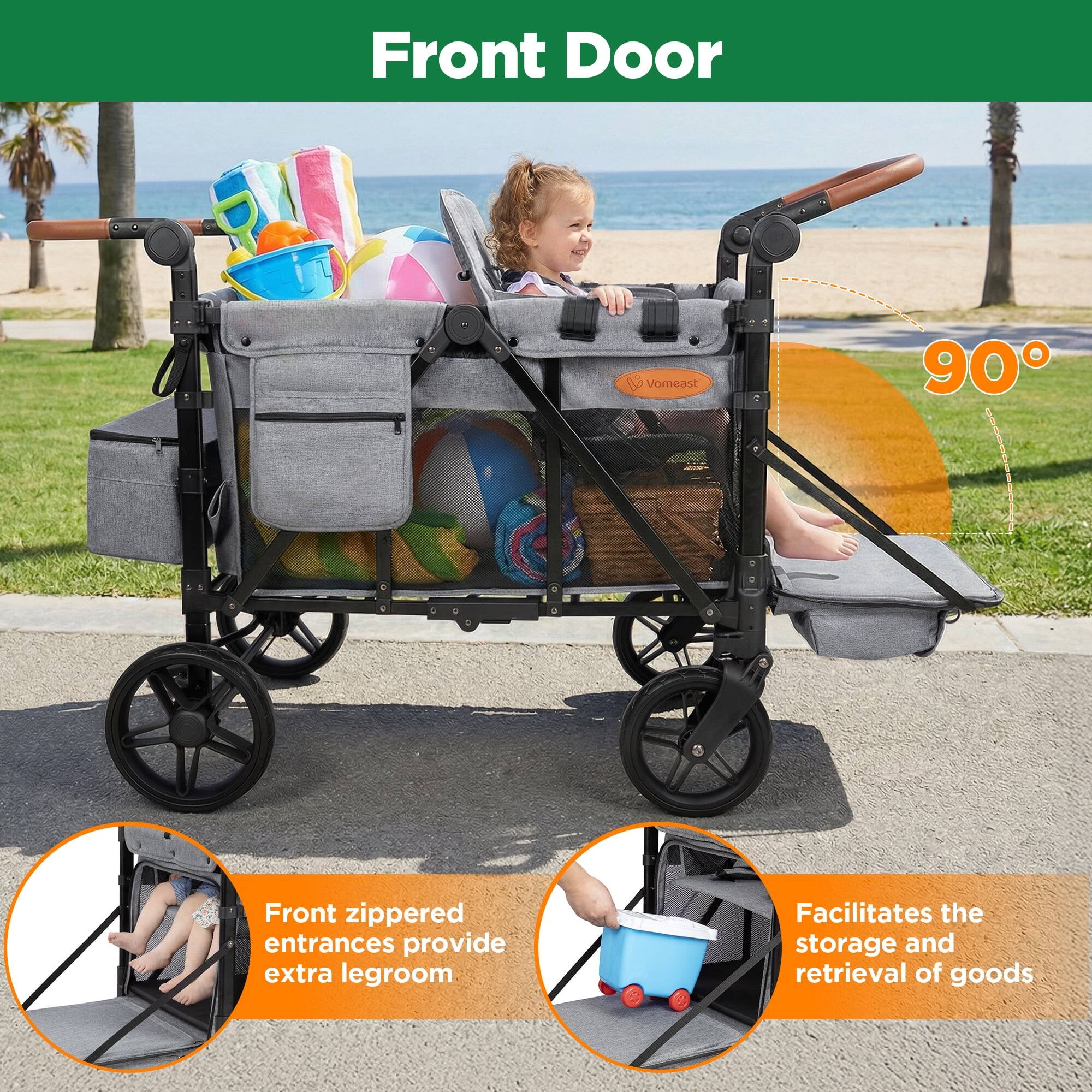 Front Door

Vomeast

90°

Front zippered entrances provide extra legroom

Facilitates the storage and retrieval of goods