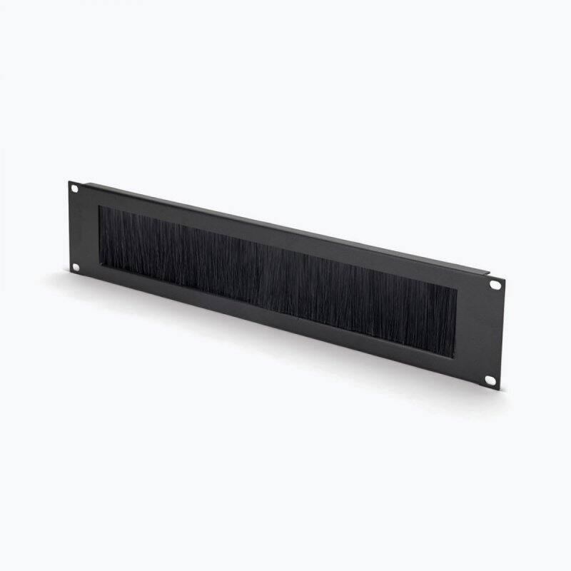Alt View 2. On Stage Stands - On-Stage RPBR2000 2U Brush Rack Panel - Black.