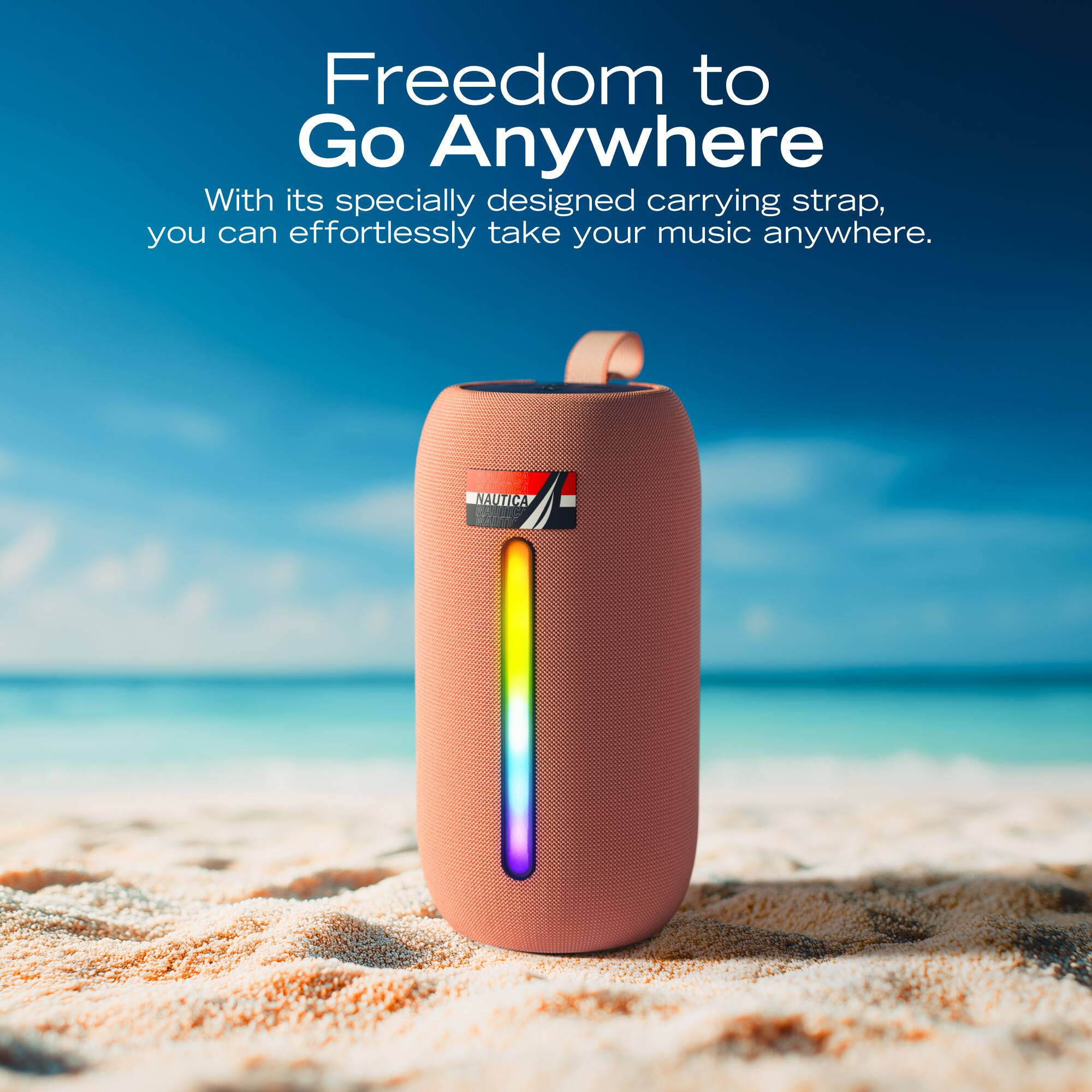Freedom to Go Anywhere

With its specially designed carrying strap, you can effortlessly take your music anywhere.