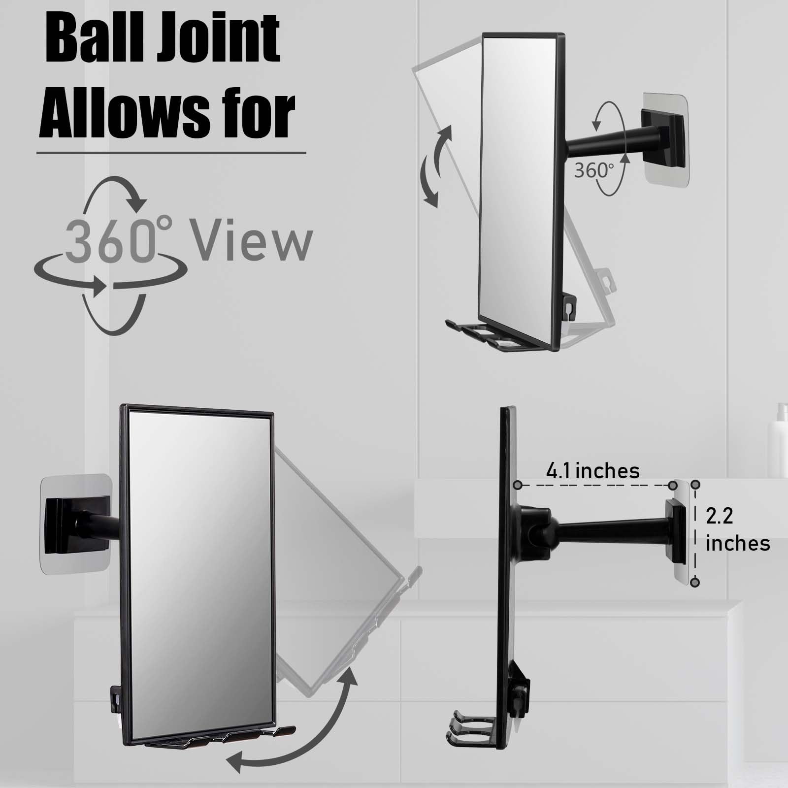 Ball Joint Allows for 360° View  
4.1 inches  
2.2 inches
