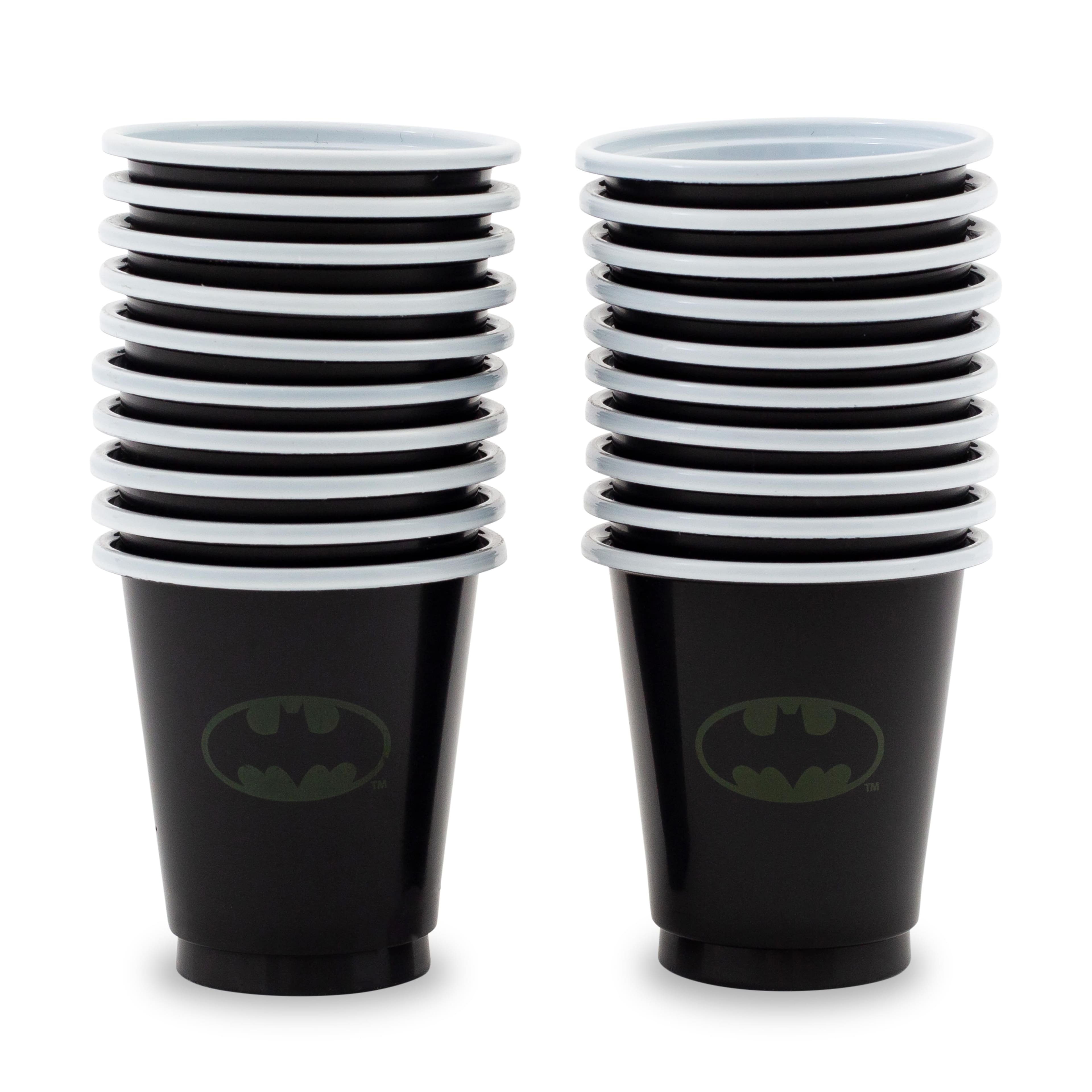 DC Universe - DC Comics Batman Logo 2-Ounce Disposable Plastic Mini Cups | Set of 20 - Black price history on PriceWatchPro
